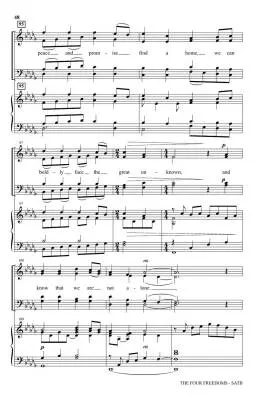 The Four Freedoms - Martin - SATB Accompanied - Book