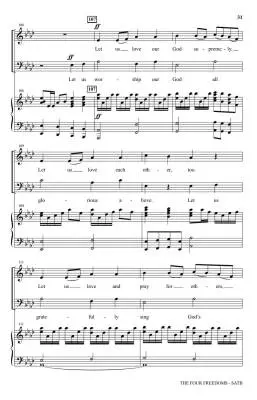 The Four Freedoms - Martin - SATB Accompanied - Book