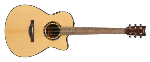 Yamaha - TransAcoustic Concert Cutaway Acoustic/Electric Guitar with Gigbag - Natural
