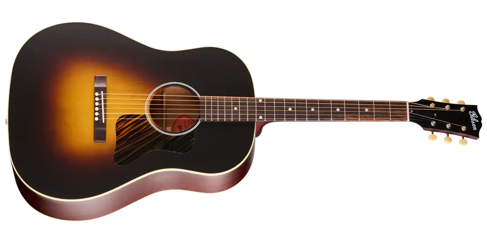 J-45 Century 12-Fret Acoustic Guitar with Hardshell Case - Vintage Sunburst