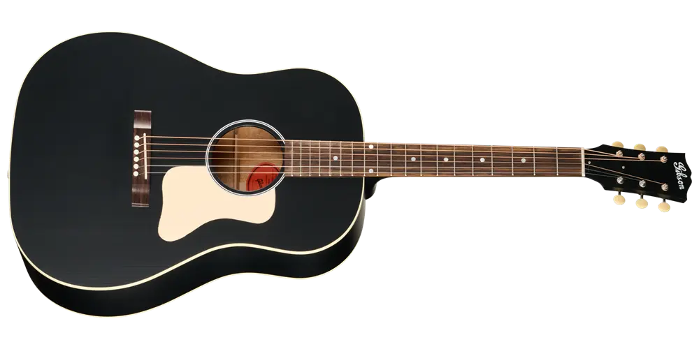 J-45 Century 12-Fret Acoustic Guitar with Hardshell Case - Ebony