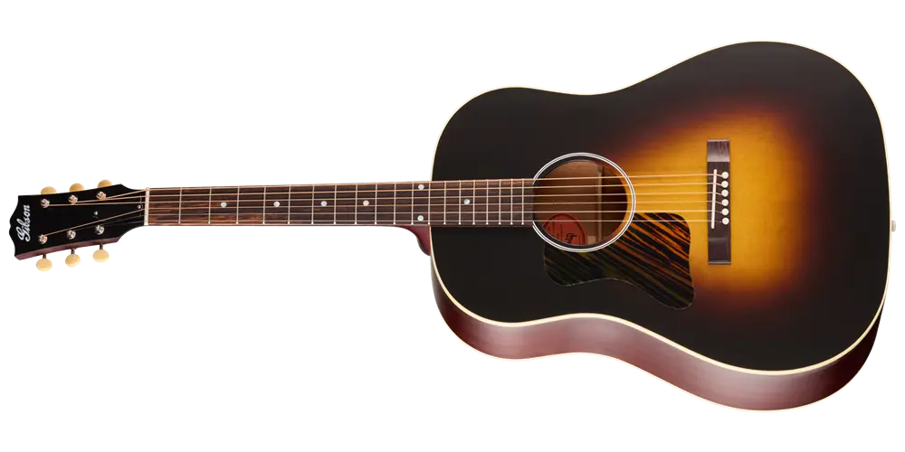 J-45 Century 12-Fret Acoustic Guitar with Hardshell Case - Vintage Sunburst (Left Handed)
