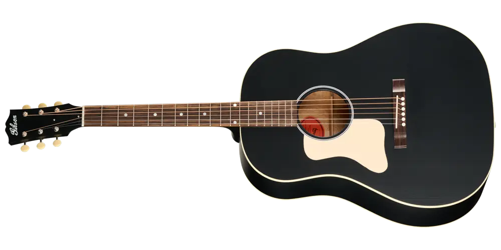 J-45 Century 12-Fret Acoustic Guitar with Hardshell Case - Ebony (Left Handed)
