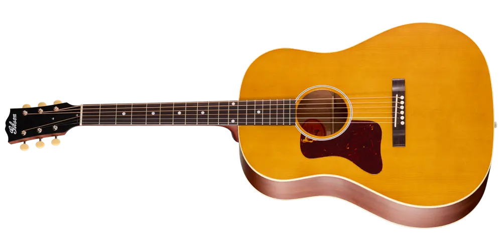 J-45 Century 12-Fret Acoustic Guitar with Hardshell Case - Vintage Amber (Left Handed)