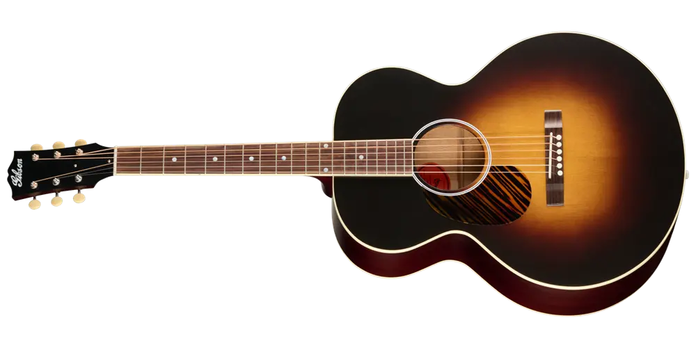 J-185 Century 12-Fret Acoustic Guitar with Hardshell Case - Vintage Sunburst (Left Handed)