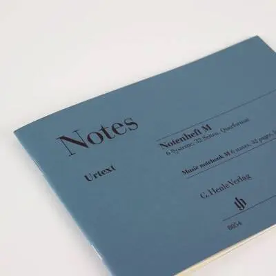 Notes Musicbook - Henle - 6 Stave - 32 Pages