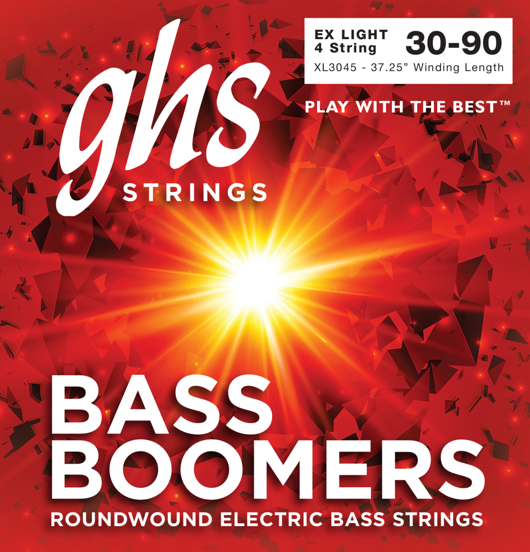 Bass Boomers Extra Light Roundwound Strings