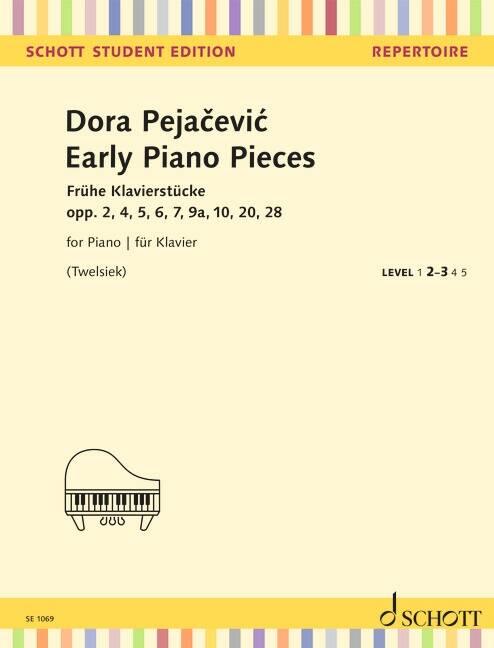 Early Piano Pieces - Pejacevic/Twelsiek  - Piano - Book