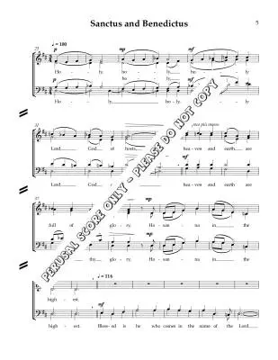 Missa Brevis No. 8 - Daley - Choral Octavo - SATB A Cappella