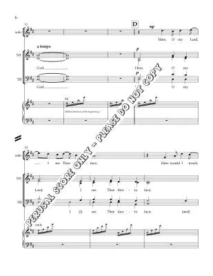 Here, O My Lord, I See Thee - Bell - Choral Octavo - SATB Accompanied