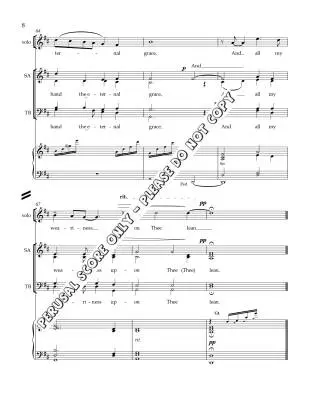 Here, O My Lord, I See Thee - Bell - Choral Octavo - SATB Accompanied