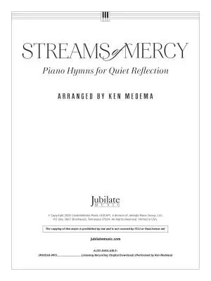 Streams of Mercy: Piano Hymns for Relection - Medema - Piano - Book