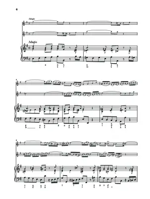 Trio Sonata for Flute, Violin and Continuo BWV 1038 - Bach - Piano Quartet - Parts
