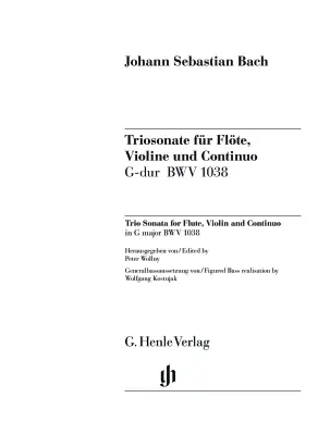 Trio Sonata for Flute, Violin and Continuo BWV 1038 - Bach - Piano Quartet - Parts