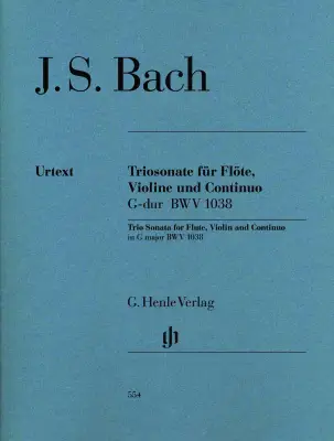 G. Henle Verlag - Trio Sonata for Flute, Violin and Continuo BWV 1038 - Bach - Piano Quartet - Parts