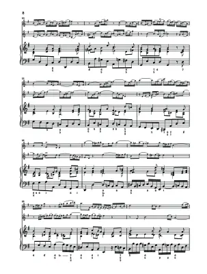Trio Sonata for Flute, Violin and Continuo BWV 1038 - Bach - Piano Quartet - Parts