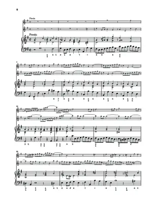 Trio Sonata for Flute, Violin and Continuo BWV 1038 - Bach - Piano Quartet - Parts