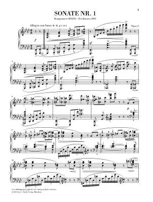 Sonata No. 1 in F minor, Op. 6 - Scriabin - Piano - Sheet