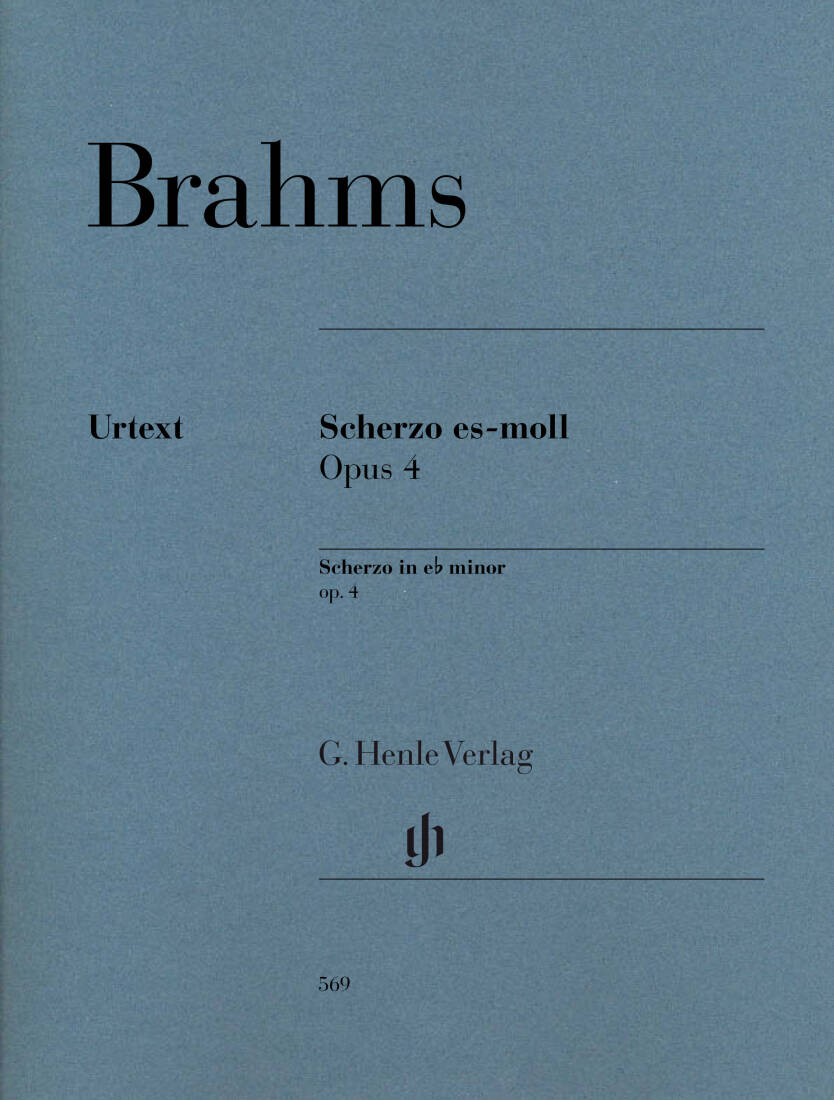 Scherzo in E-Flat minor, Op. 4 - Brahms - Piano - Sheet