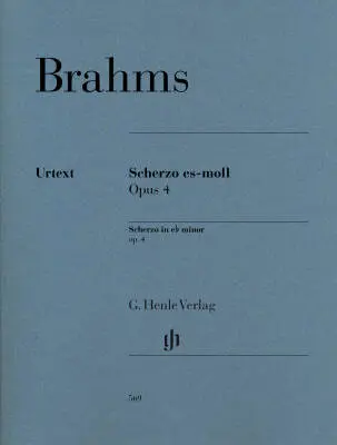 G. Henle Verlag - Scherzo in E-Flat minor, Op. 4 - Brahms - Piano - Sheet