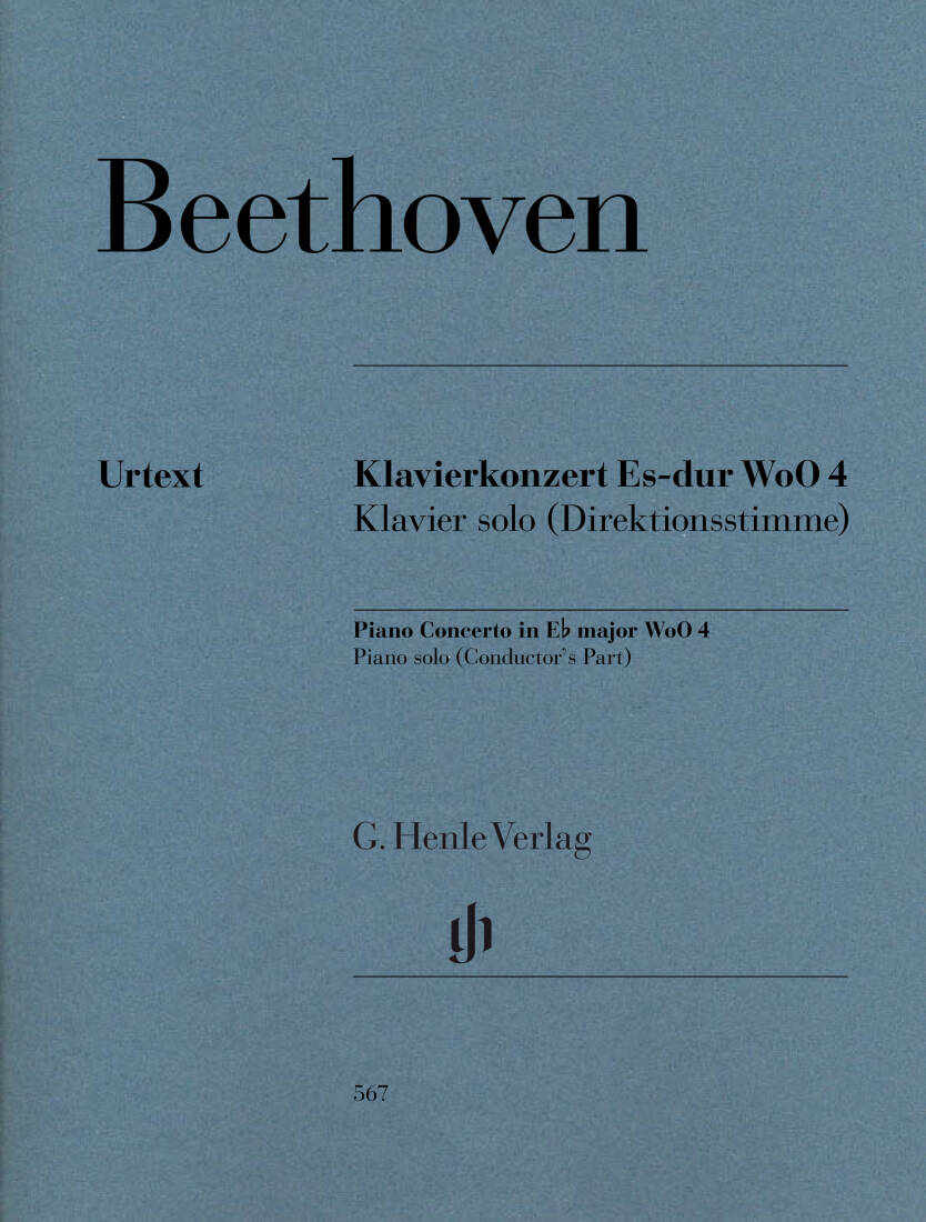 Concerto in E-Flat Major, WoO 4 - Beethoven - Conductor\'s Part