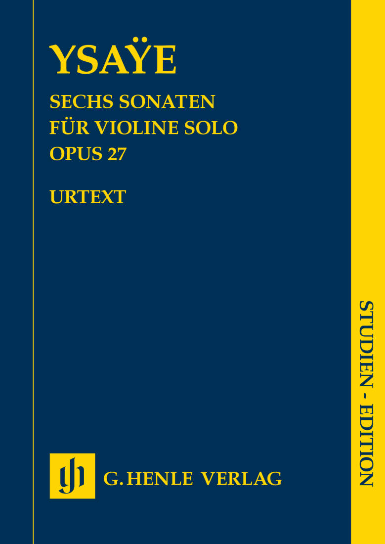 Six Sonatas, Op. 27 - Ysaye/Gertsch - Study Score