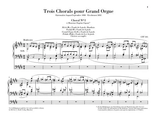3 Chorals pour Grand Orgue - Franck/Winklhofer - Organ - Book