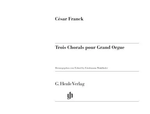3 Chorals pour Grand Orgue - Franck/Winklhofer - Organ - Book