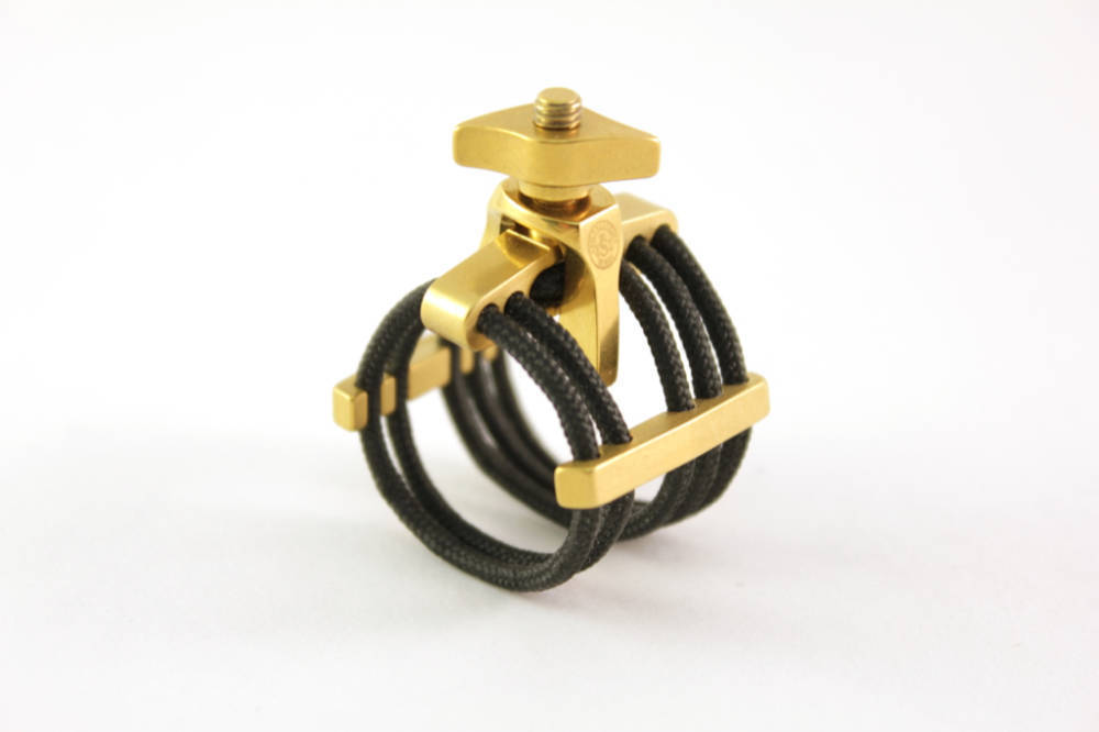 Silverstein Works Soprano Sax Ligature Diamond Gold Medium Long