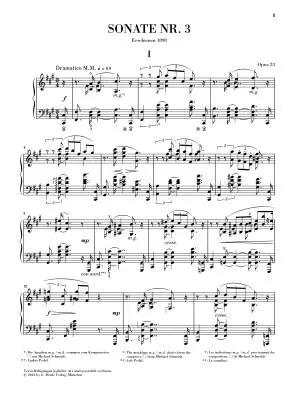 Sonata No. 3 in F# Minor, Op. 23 - Scriabin/Rubcova - Piano - Sheet