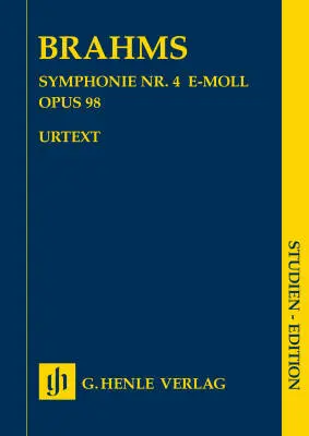 G. Henle Verlag - Symphony No. 4 in E minor, Op. 98 - Brahms/Pascall - Study Score