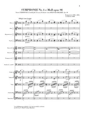Symphony No. 4 in E minor, Op. 98 - Brahms/Pascall - Study Score