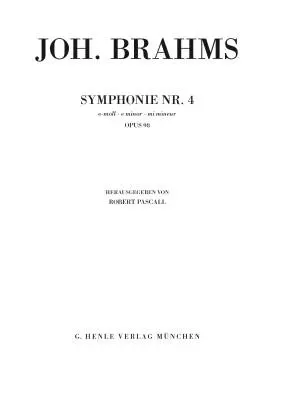 Symphony No. 4 in E minor, Op. 98 - Brahms/Pascall - Study Score