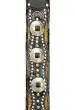 Snake Saddle 3\'\' Leather Guitar Strap - Black Paisley