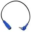 Cable - Blue Right-Angle Phone Plug Extension Jumper