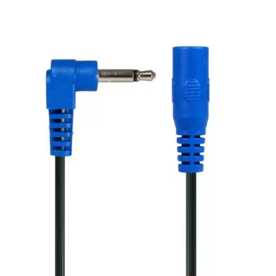 Power-All - Cable - Blue Right-Angle Phone Plug Extension Jumper