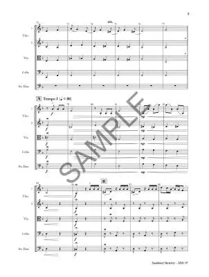 Southland Sketches, Allegro (4th Movement) - Burleigh/Monday - String Orchestra - Gr. 2.5
