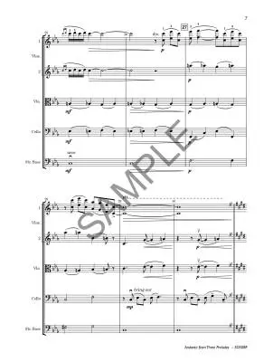 Andante from Three Preludes - Gershwin/Mosier - String Orchestra - Gr. 4