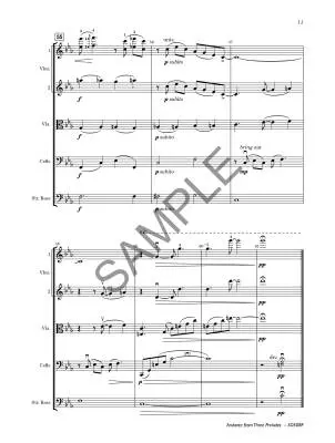 Andante from Three Preludes - Gershwin/Mosier - String Orchestra - Gr. 4