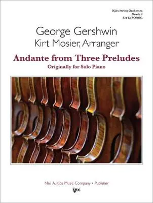 Neil A. Kjos Music Co - Andante from Three Preludes - Gershwin/Mosier - String Orchestra - Gr. 4