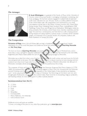 Christmas of Kings - Whittington - String Orchestra - Gr. 3