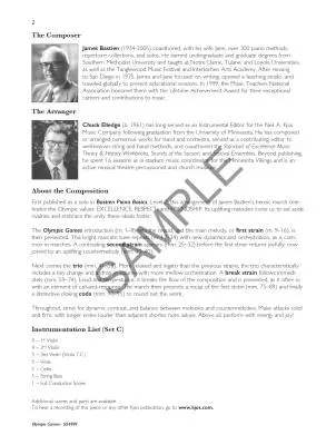 Olympic Games - Bastien/Elledge - String Orchestra - Gr. 1.5