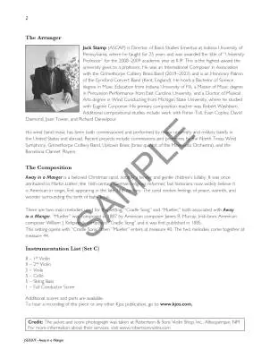 Away in a Manger - Stamp - String Orchestra - Gr. 2.5