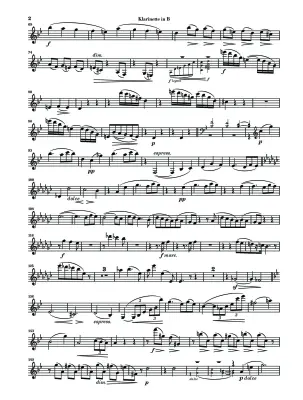 Sonatas for Piano and Clarinet Op. 120, No. 1 and 2 - Brahms - Clarinet Part
