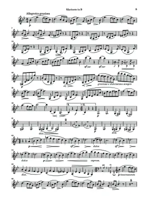 Sonatas for Piano and Clarinet Op. 120, No. 1 and 2 - Brahms - Clarinet Part