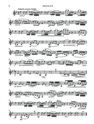 Sonatas for Piano and Clarinet Op. 120, No. 1 and 2 - Brahms - Clarinet Part