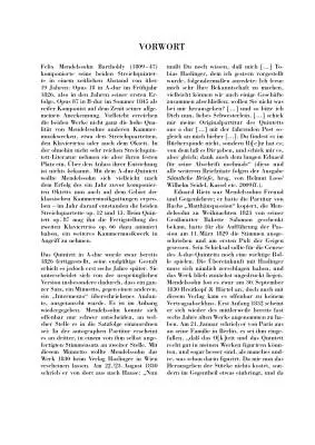 String Quintets, Op. 18 and 87 - Bartholdy - Study Score