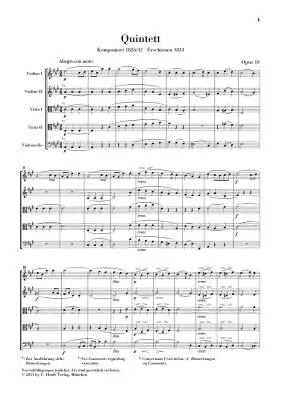 String Quintets, Op. 18 and 87 - Bartholdy - Study Score