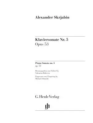 Piano Sonata No. 5, Op. 53 - Scriabin - Piano - Book
