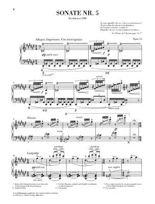 Piano Sonata No. 5, Op. 53 - Scriabin - Piano - Book